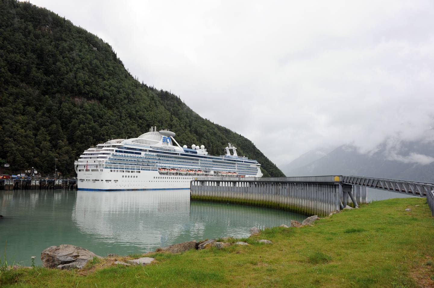 Rockslide damages cruise dock in Skagway, forces ship to skip port call