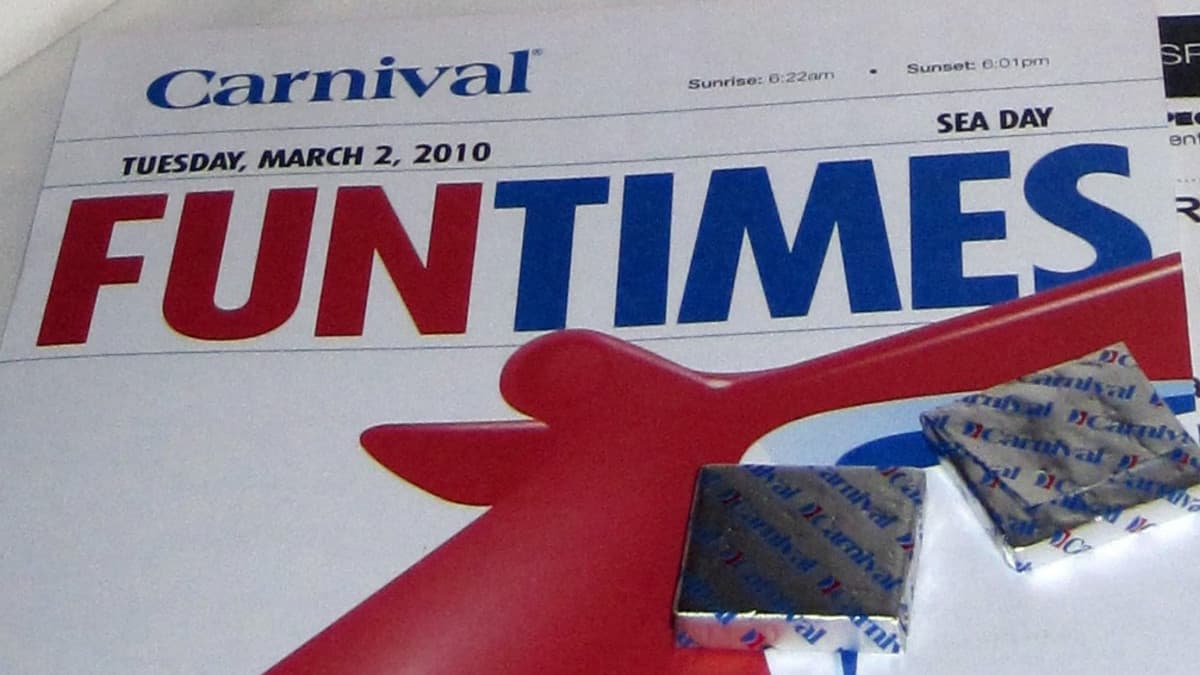 carnival cruise fun times newsletter
